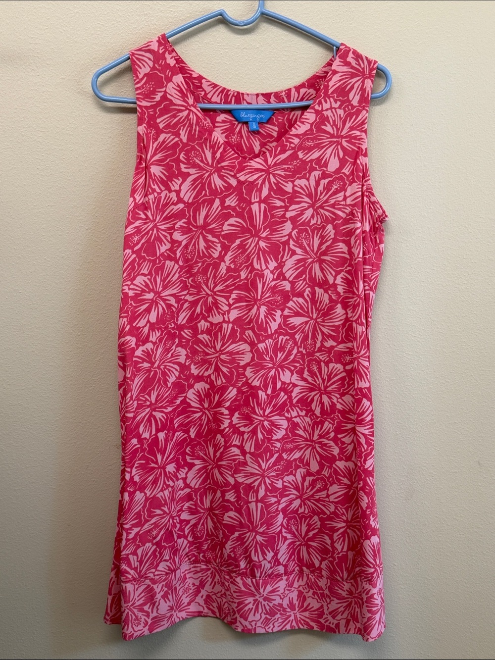 Blue Ginger Pink Floral Dress SzS